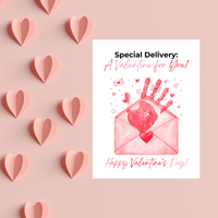 Special Delivery Valentine Handprint Craft | Valentine Envelope Printable Keepsake for Kids