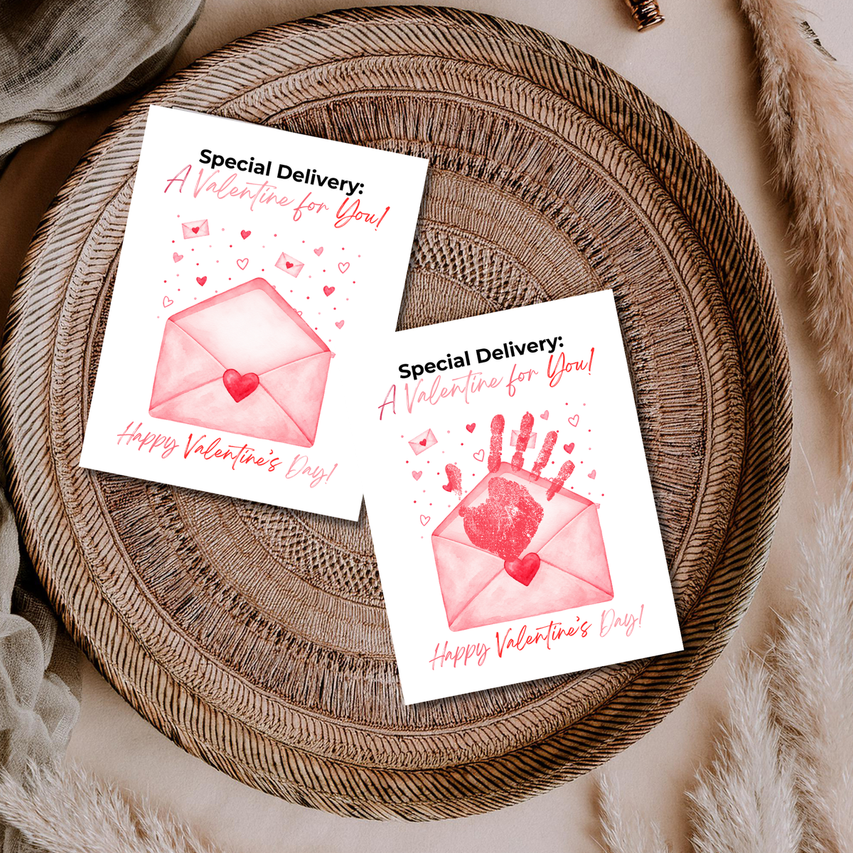 Special Delivery Valentine Handprint Craft | Valentine Envelope Printable Keepsake for Kids