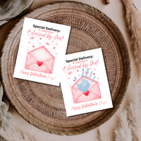 Christian Valentine Envelope Handprint Craft | Blessed by God Valentine Printable Keepsake for Kids