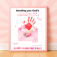 Christian Valentine Handprint Craft for Kids | God’s Love Valentine Blessings | Faith-Based Envelope Keepsake