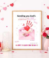 Faith-Based Valentine's Day Handprint Envelope Craft Printable for Kids
