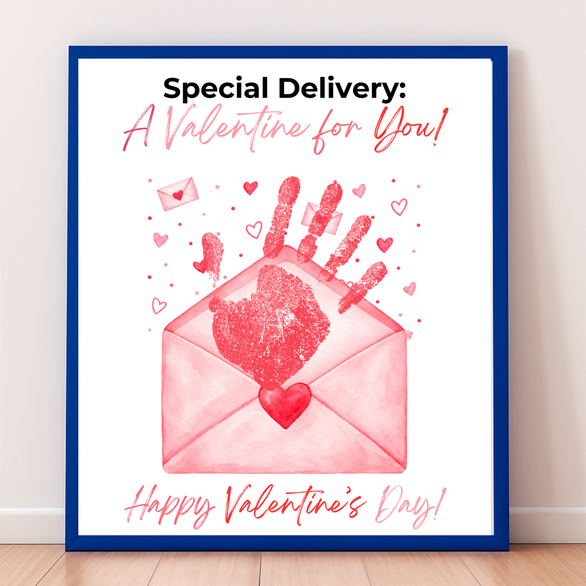 Special Delivery Valentine Handprint Craft | Valentine Envelope Printable Keepsake for Kids