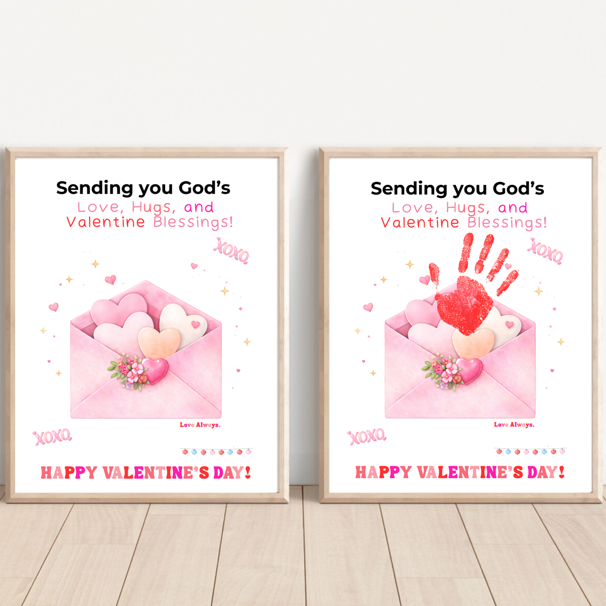 Christian Valentine Handprint Craft for Kids | God’s Love Valentine Blessings | Faith-Based Envelope Keepsake