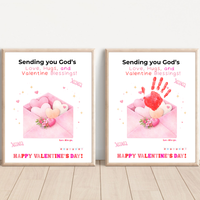 Christian Valentine Handprint Craft for Kids | God’s Love Valentine Blessings | Faith-Based Envelope Keepsake