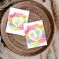 Spanish Valentine Handprint Craft for Kids | Mi Corazoncito Conversation Hearts Printable | Preschool Valentine Keepsake