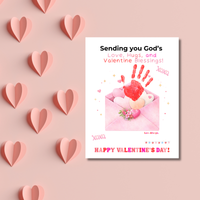 Christian Valentine Handprint Craft for Kids | God’s Love Valentine Blessings | Faith-Based Envelope Keepsake