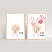 Rose Bouquet Handprint Craft for Kids | Valentine’s Day, Mother’s Day & Birthday Handmade With Love Keepsake