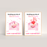 Valentine Handprint Craft for Kids | Hugs Kisses Valentine Wishes | Love Letter Envelope Keepsake