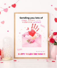 Valentine’s Day Handprint Craft Printable for Kids | Envelope Keepsake Design