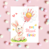 Easter Faith-Based Handprint Craft Printable | “One Blessed Bunny” Keepsake Art | Christian Easter Activity PDF