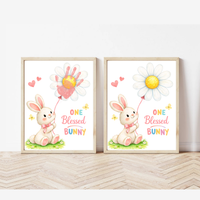 Easter Faith-Based Handprint Craft Printable | “One Blessed Bunny” Keepsake Art | Christian Easter Activity PDF