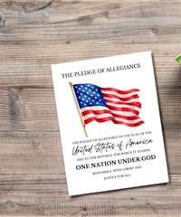 Pledge of Allegiance Poster – Civic Education & Classroom Learning Support