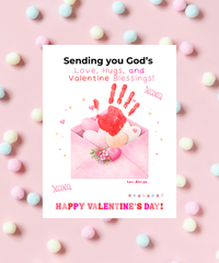 Faith-Based Valentine's Day Handprint Envelope Craft Printable for Kids