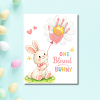 Easter Faith-Based Handprint Craft Printable | “One Blessed Bunny” Keepsake Art | Christian Easter Activity PDF