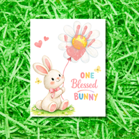 Easter Faith-Based Handprint Craft Printable | “One Blessed Bunny” Keepsake Art | Christian Easter Activity PDF