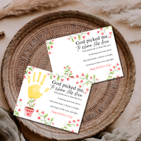 Christian Valentine Poem Handprint Craft for Kids | God Picked Me to Shine His Love Flower Keepsake