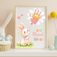Easter Faith-Based Handprint Craft Printable | “One Blessed Bunny” Keepsake Art | Christian Easter Activity PDF