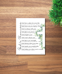 God’s Promises Poster | Christian Wall Art for Kids | Faith-Based Affirmations Print | Scripture Inspired Nursery & Homeschool Decor