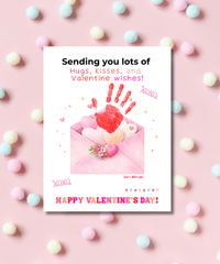 Valentine’s Day Handprint Craft Printable for Kids | Envelope Keepsake Design