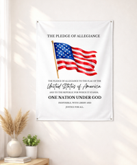 Pledge of Allegiance Wall Tapestry – Civic Education & Classroom Learning Support