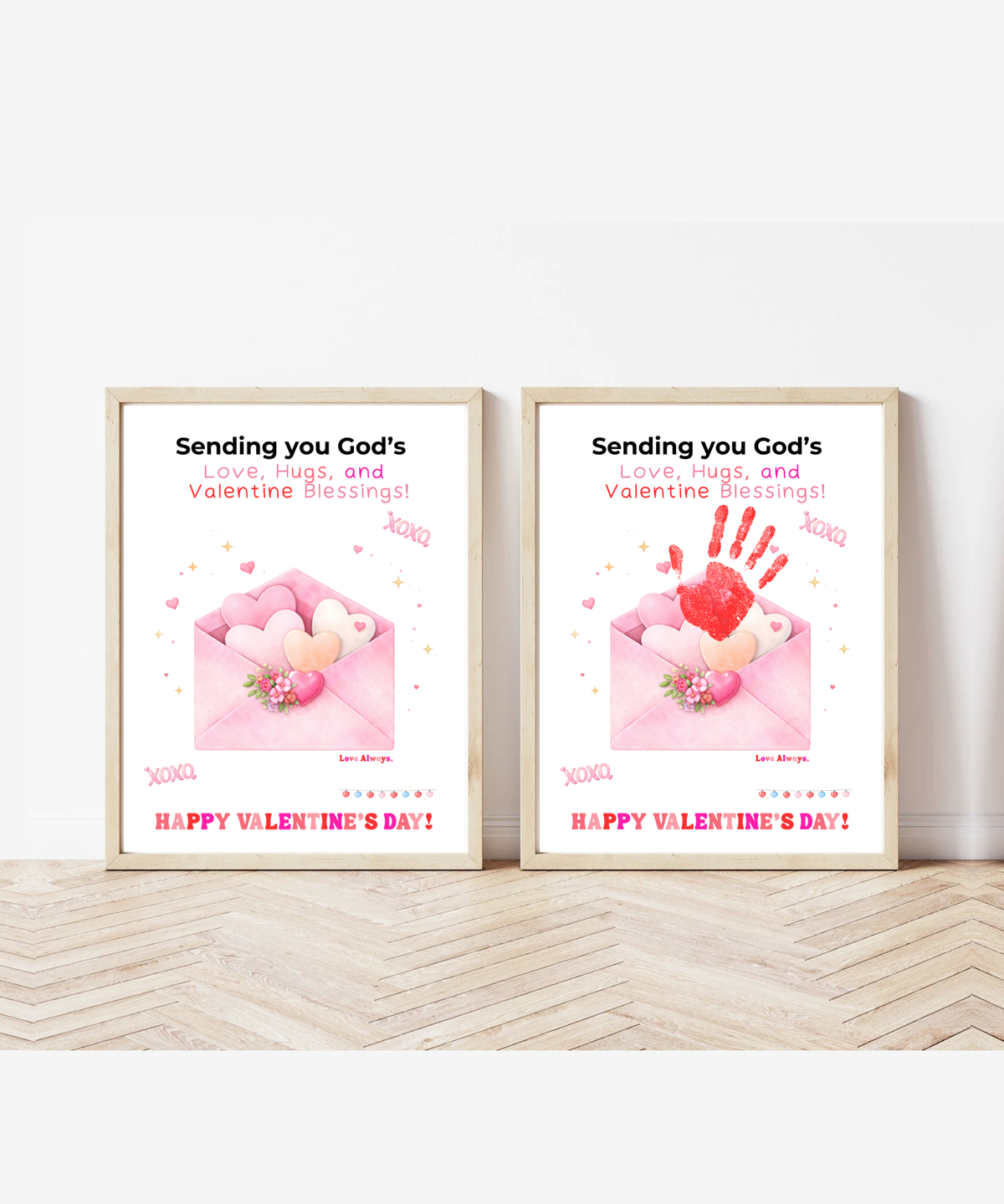 Faith-Based Valentine's Day Handprint Envelope Craft Printable for Kids
