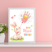 Easter Faith-Based Handprint Craft Printable | “One Blessed Bunny” Keepsake Art | Christian Easter Activity PDF