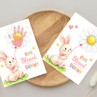 Easter Faith-Based Handprint Craft Printable | “One Blessed Bunny” Keepsake Art | Christian Easter Activity PDF
