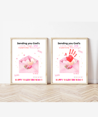 Valentine’s Day Handprint Craft Printable for Kids | Envelope Keepsake Design