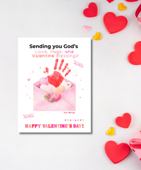 Faith-Based Valentine's Day Handprint Envelope Craft Printable for Kids