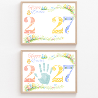 Happy Easter 2027 Handprint Craft Printable | Easter 2027 Keepsake | Preschool Easter Activity | Spring Classroom Craft | Easter Handprint Art