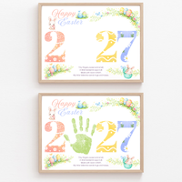 Happy Easter 2027 Poem Bunny Handprint Craft Printable | Easter Bunny Keepsake | Preschool Easter Activity | Spring Classroom Craft | Easter Handprint Art