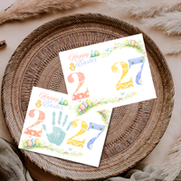 Happy Easter 2027 Handprint Craft Printable | Easter 2027 Keepsake | Preschool Easter Activity | Spring Classroom Craft | Easter Handprint Art