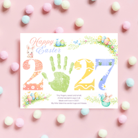 Happy Easter 2027 Poem Bunny Handprint Craft Printable | Easter Bunny Keepsake | Preschool Easter Activity | Spring Classroom Craft | Easter Handprint Art