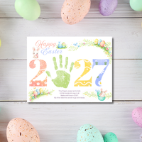 Happy Easter 2027 Poem Bunny Handprint Craft Printable | Easter Bunny Keepsake | Preschool Easter Activity | Spring Classroom Craft | Easter Handprint Art