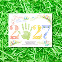 Happy Easter 2027 Poem Bunny Handprint Craft Printable | Easter Bunny Keepsake | Preschool Easter Activity | Spring Classroom Craft | Easter Handprint Art