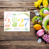 Happy Easter 2027 Poem Bunny Handprint Craft Printable | Easter Bunny Keepsake | Preschool Easter Activity | Spring Classroom Craft | Easter Handprint Art