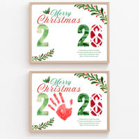 Merry Christmas 2026 Handprint Craft Printable | Christmas 2026 Keepsake | Preschool Christmas Activity | Holiday Classroom Craft | Christmas Handprint Art