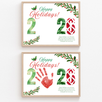 Happy Holidays 2026 Handprint Craft Printable | Holiday 2026 Keepsake | Preschool Holiday Activity | Winter Classroom Craft | Christmas Handprint Art
