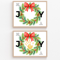 God's Love Brings Joy Handprint Craft Printable | Christian Christmas Handprint Keepsake | Faith-Based Christmas Activity | Preschool Holiday Craft