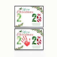 Merry Christmas 2026 Handprint Craft Printable | Christmas 2026 Keepsake | Preschool Christmas Activity | Holiday Classroom Craft | Christmas Handprint Art