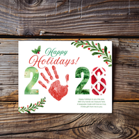 Happy Holidays 2026 Handprint Craft Printable | Holiday 2026 Keepsake | Preschool Holiday Activity | Winter Classroom Craft | Christmas Handprint Art