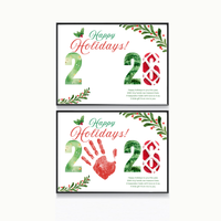 Happy Holidays 2026 Handprint Craft Printable | Holiday 2026 Keepsake | Preschool Holiday Activity | Winter Classroom Craft | Christmas Handprint Art