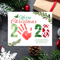 Merry Christmas 2026 Handprint Craft Printable | Christmas 2026 Keepsake | Preschool Christmas Activity | Holiday Classroom Craft | Christmas Handprint Art
