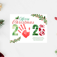Merry Christmas 2026 Handprint Craft Printable | Christmas 2026 Keepsake | Preschool Christmas Activity | Holiday Classroom Craft | Christmas Handprint Art