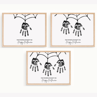 Halloween Spider Handprint Craft Bundle | Happy Halloween Spider Keepsake Printable | Preschool Halloween Activity | Daycare & Classroom Handprint Craft