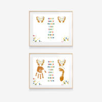 Christmas Reindeer Handprint & Footprint Craft | Reindeer Names Printable | Preschool Christmas Keepsake | Holiday Handprint Activity | Reindeer Footprint Art