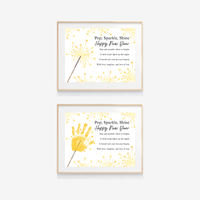 Pop, Sparkle, Shine Happy New Year Poem Handprint Craft | New Year's Eve Sparkler Printable | Preschool New Year Keepsake | Holiday Handprint Activity