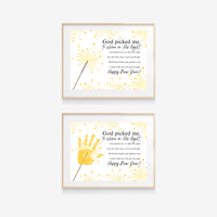 Christian New Year's Handprint Craft Printable | God Picked Me to Shine in His Light | Faith New Year Keepsake | Christian New Year Activity | Kids Bible Craft