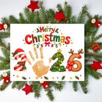Christmas 2026 Handprint Craft & Coloring Page | Merry Christmas Keepsake Printable for Kids