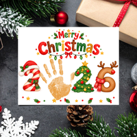 Christmas 2026 Handprint Craft & Coloring Page | Merry Christmas Keepsake Printable for Kids